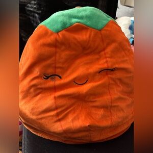Plush Orange Fruit Kids Costume Top - Green Accent